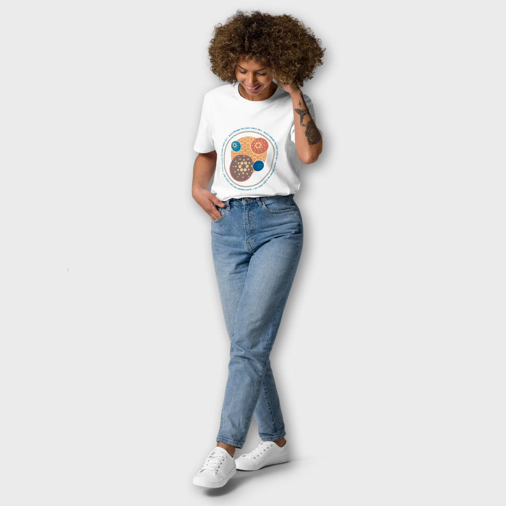 T-Shirt  “Block Around the Clock - Salmon"