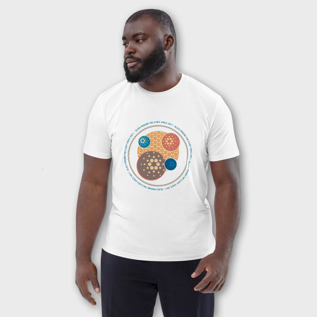 T-Shirt  “Block Around the Clock - Salmon"